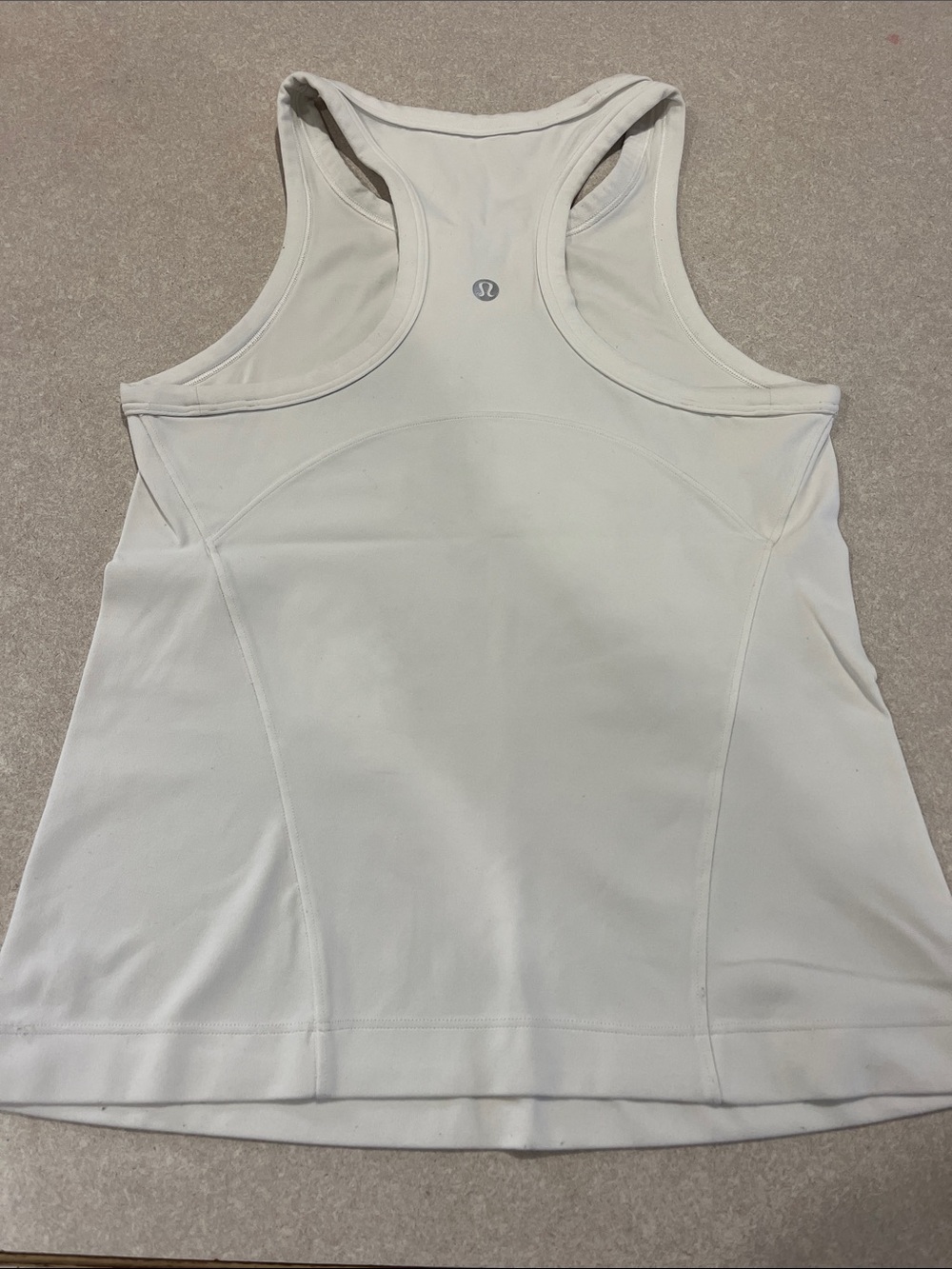 lululemon athletica white Racerback Performance Tank
